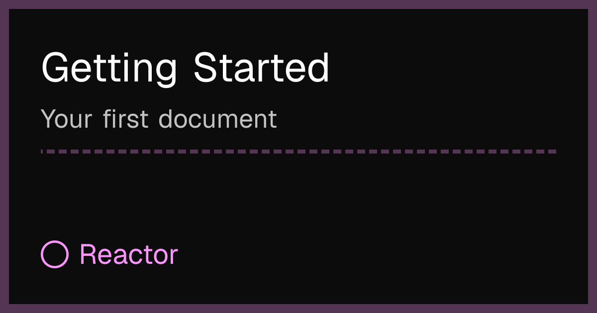 Getting Started